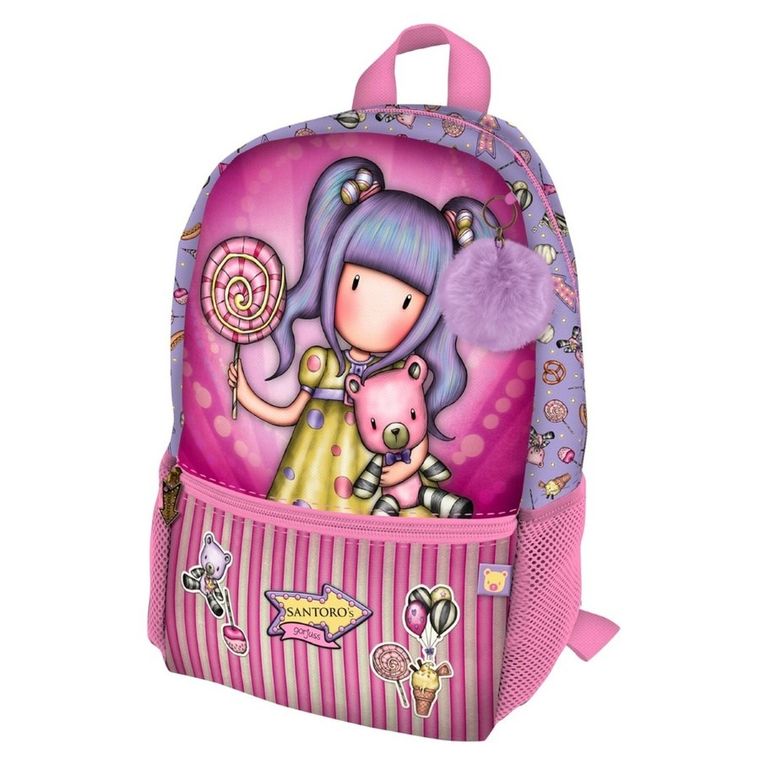 Gorjuss, Fairground, First Prize, mały plecak z kieszenią z przodu