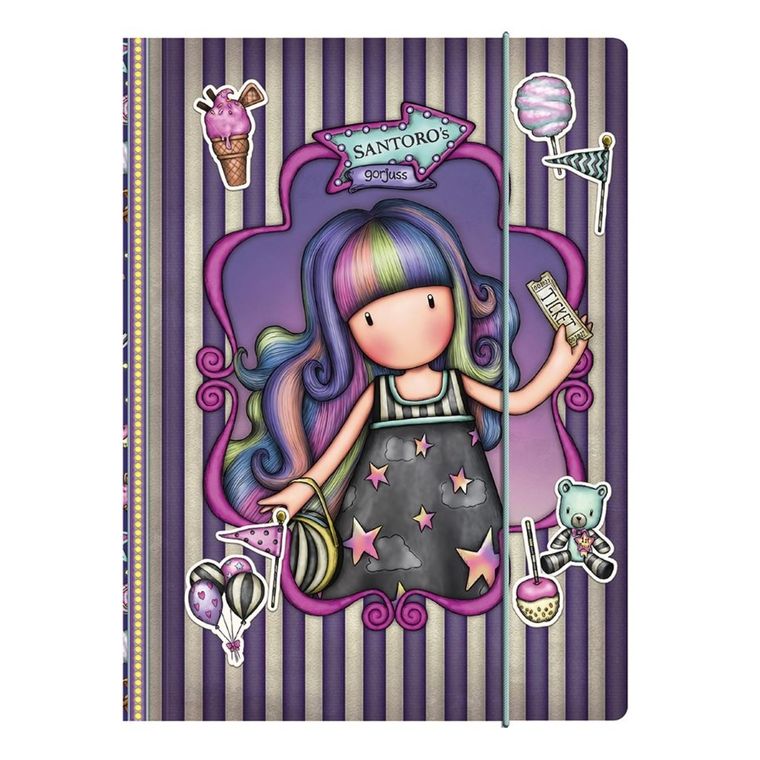 Gorjuss, Fairground, Up and away, teczka zamykana na gumkę, 1 szt.