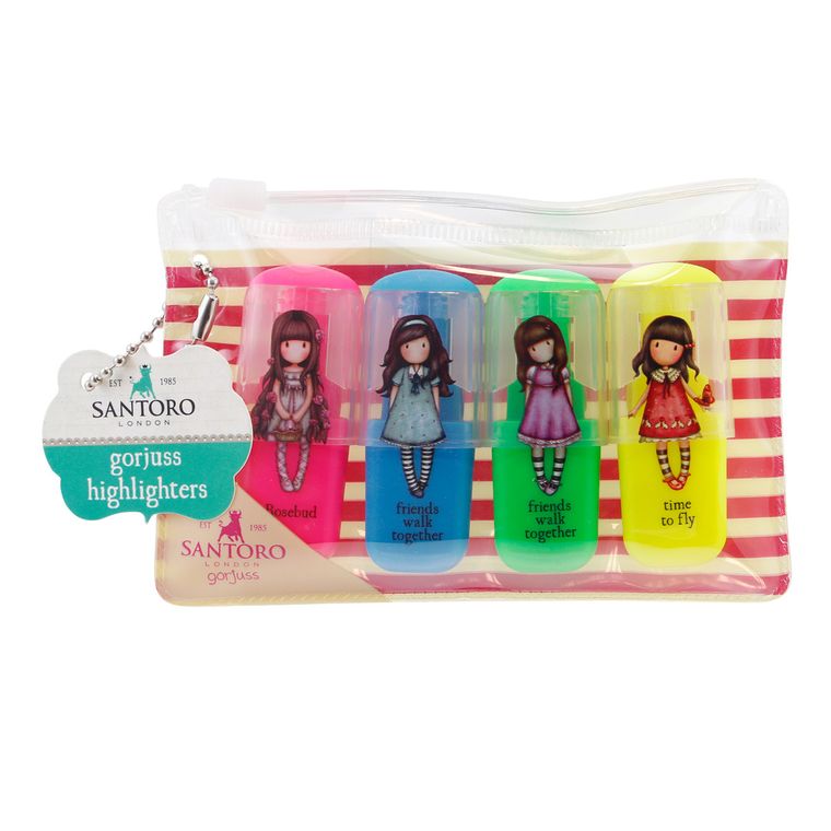 Gorjuss, Friends Walk Together/Rosie/Time to Fly, zestaw zakreślaczy