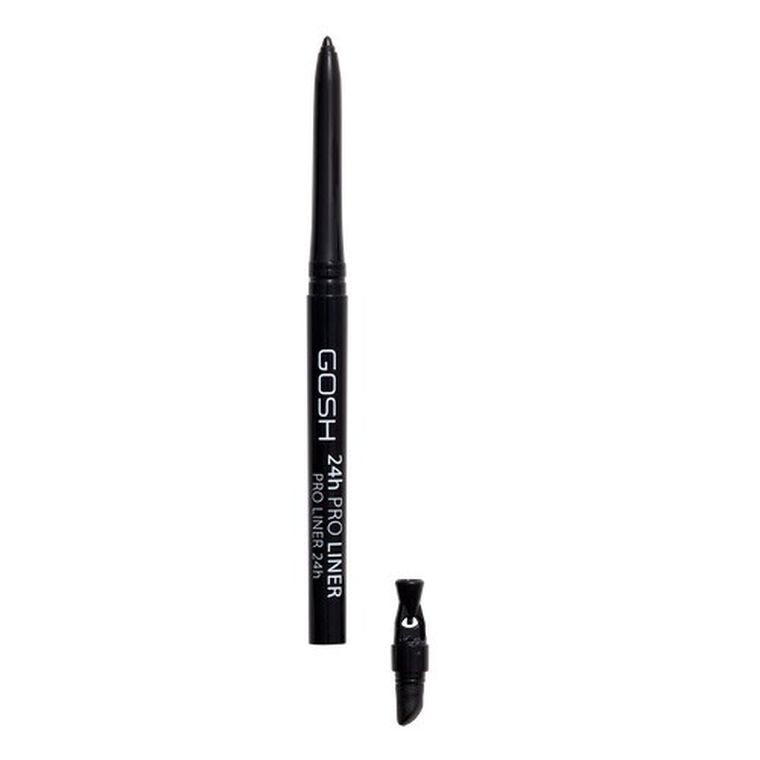 Gosh, 24H Pro Liner, automatyczny eyeliner do oczu, 001 Black, 0.35g
