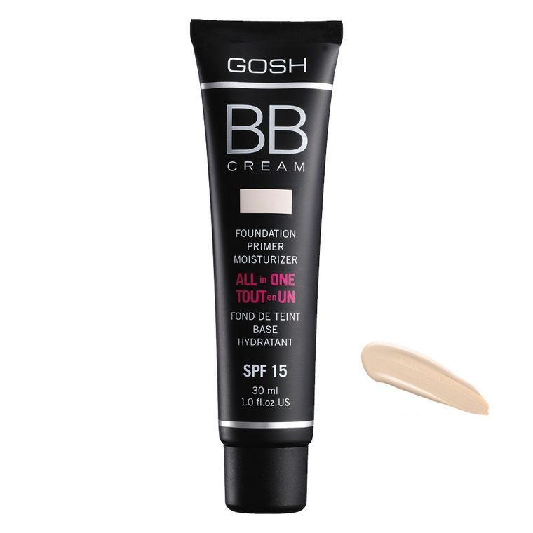 Gosh, BB Cream All In One, wielofunkcyjny krem BB baza, krem, podkład, SPF15 01 Sand, 30 ml