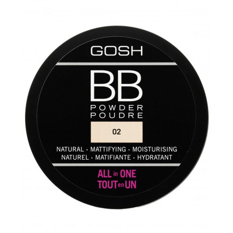 Gosh, BB Powder, puder prasowany do twarzy, 02 Sand, 6.5g