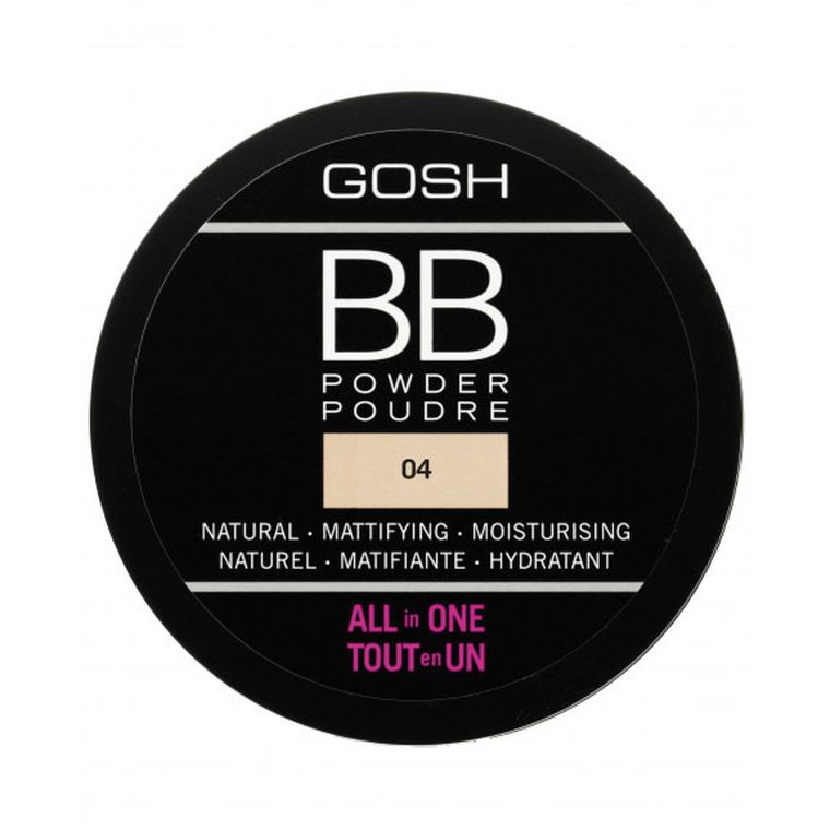 Gosh, BB Powder, puder prasowany do twarzy, 04 Beige, 6.5g