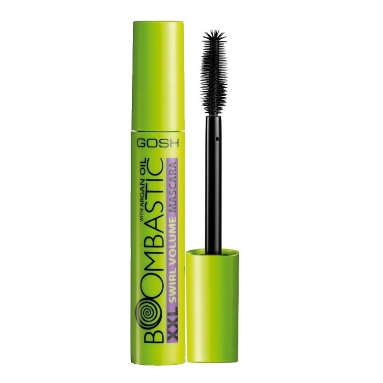 Gosh, Boombastick XXL Swirl Volume Mascara, pogrubiająco - podkręcający tusz do rzęs, 001 Black, 13 ml