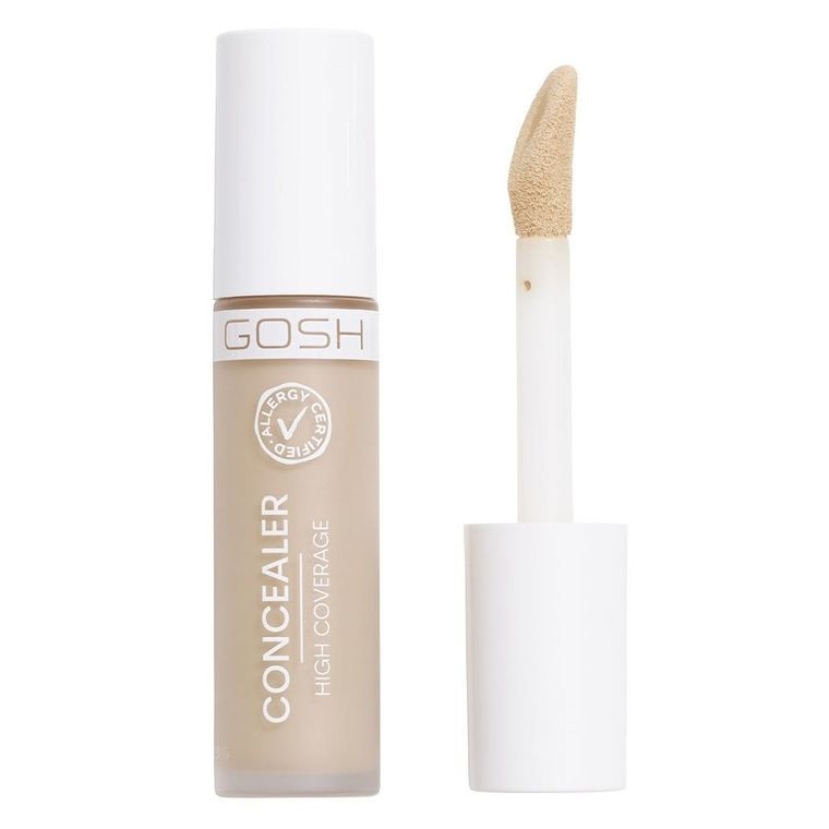 Gosh, Concealer High Coverage, mocno kryjący korektor z aplikatorem, 003 Sand, 6 ml