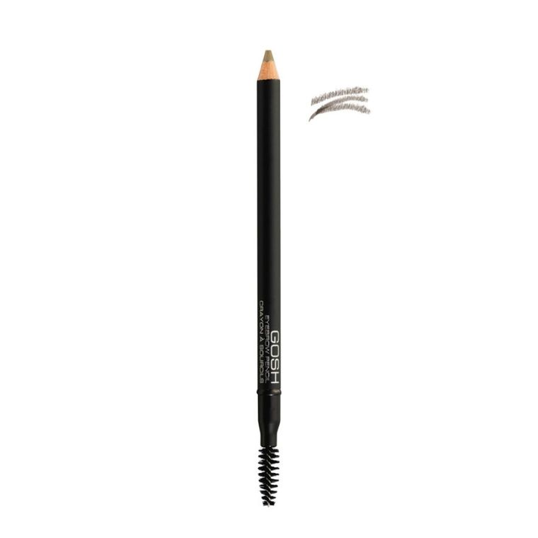 Gosh, Eyebrow Pencil, kredka do brwi ze szczoteczką, 03 Grey Brown, 1.2g