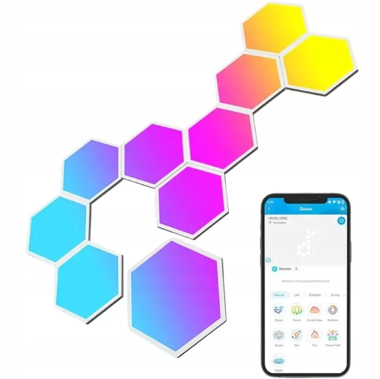 Govee, Glide Hexa, panele LED, RGBIC
