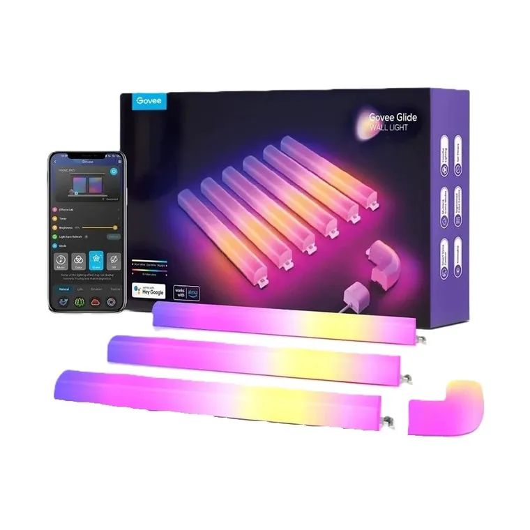 Govee, Glide Wall 6+1, panele LED, RGBIC