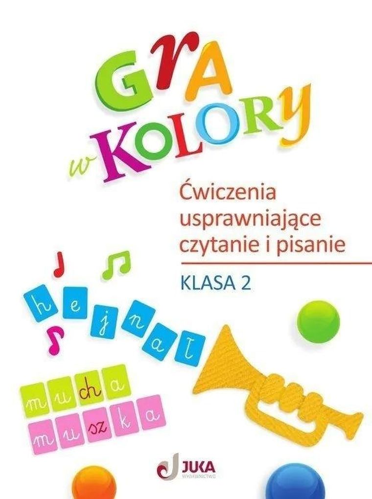 Gra w kolory SP 2. Ćwiczenia usprawniające czytanie