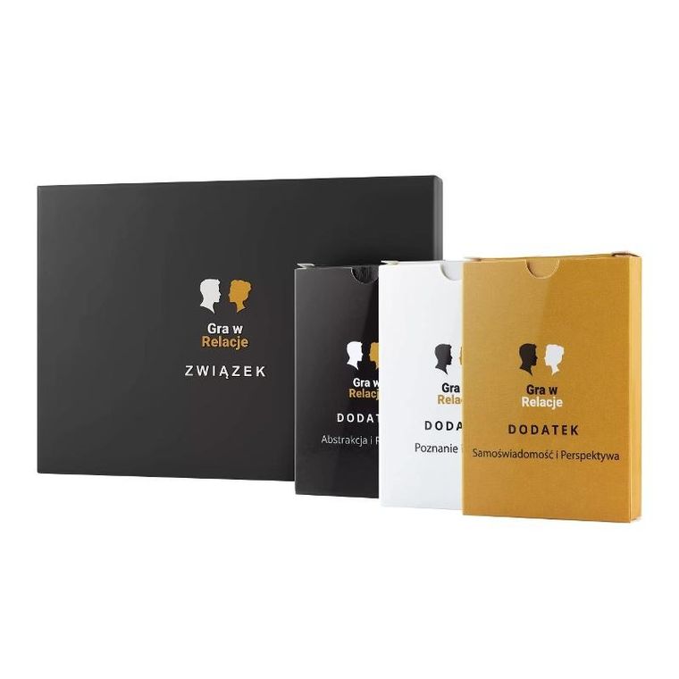 Gra w Relacje, gra dla par, zestaw z dodatkami