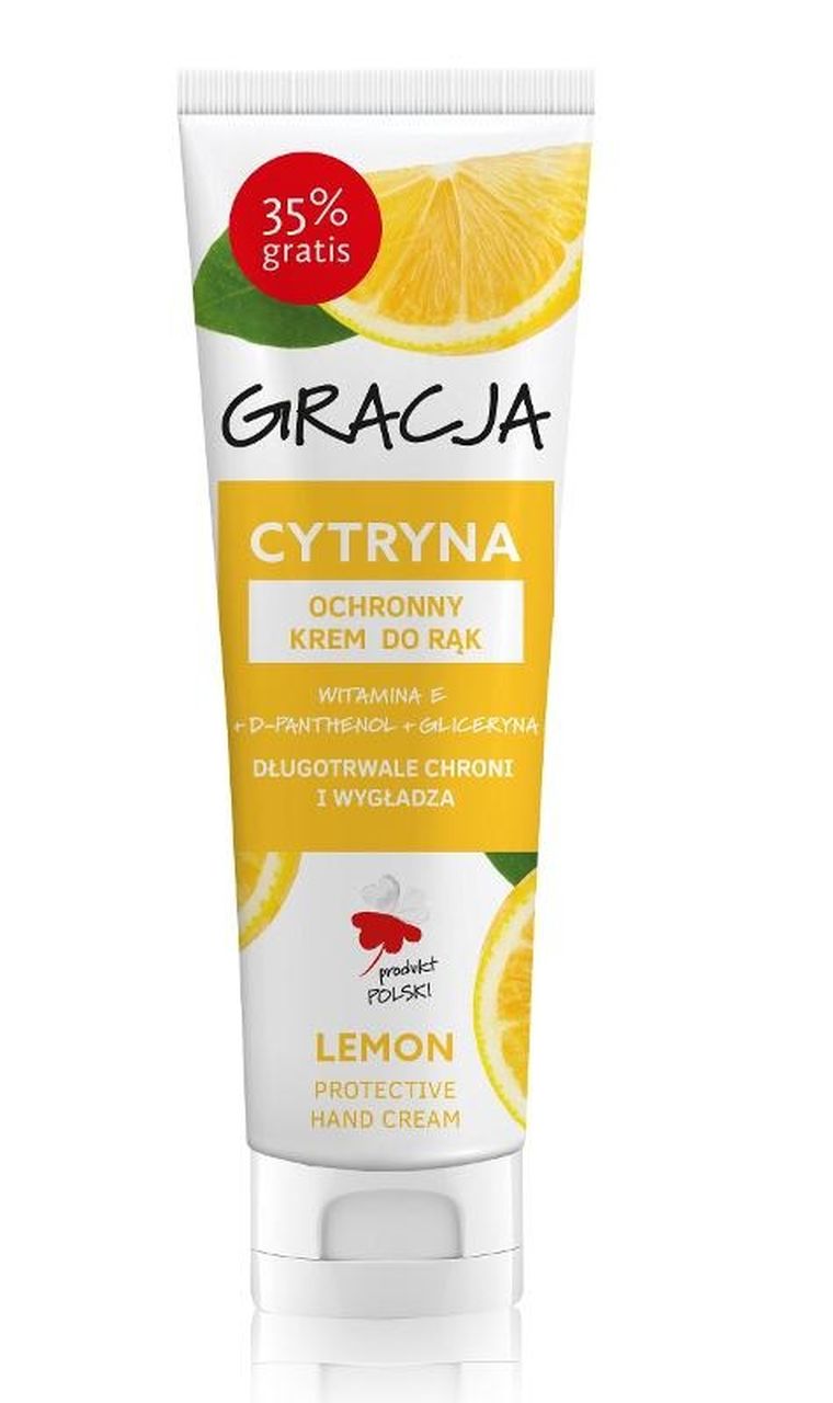 Gracja, krem ochronny do rąk, cytryna, 100 ml