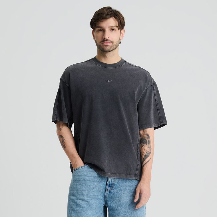 Grafitowy t-shirt oversize NOWEAR