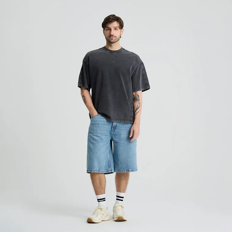 Grafitowy t-shirt oversize NOWEAR