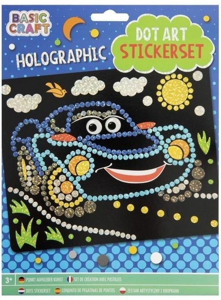 Grafix, holograficzna diamentowa mozaika, Samochód, 18-22 cm