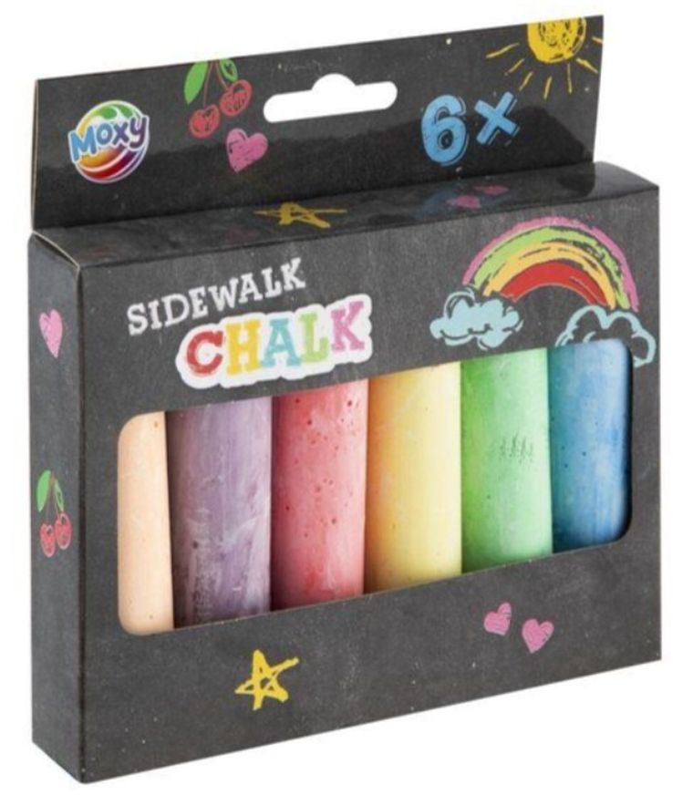 Grafix, kreda chodnikowa, 6 kolorów