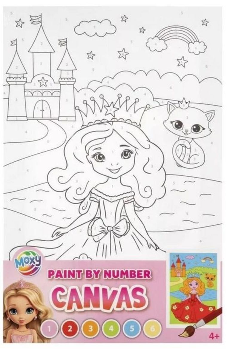 Grafix, malowania po numerach, Księżniczka