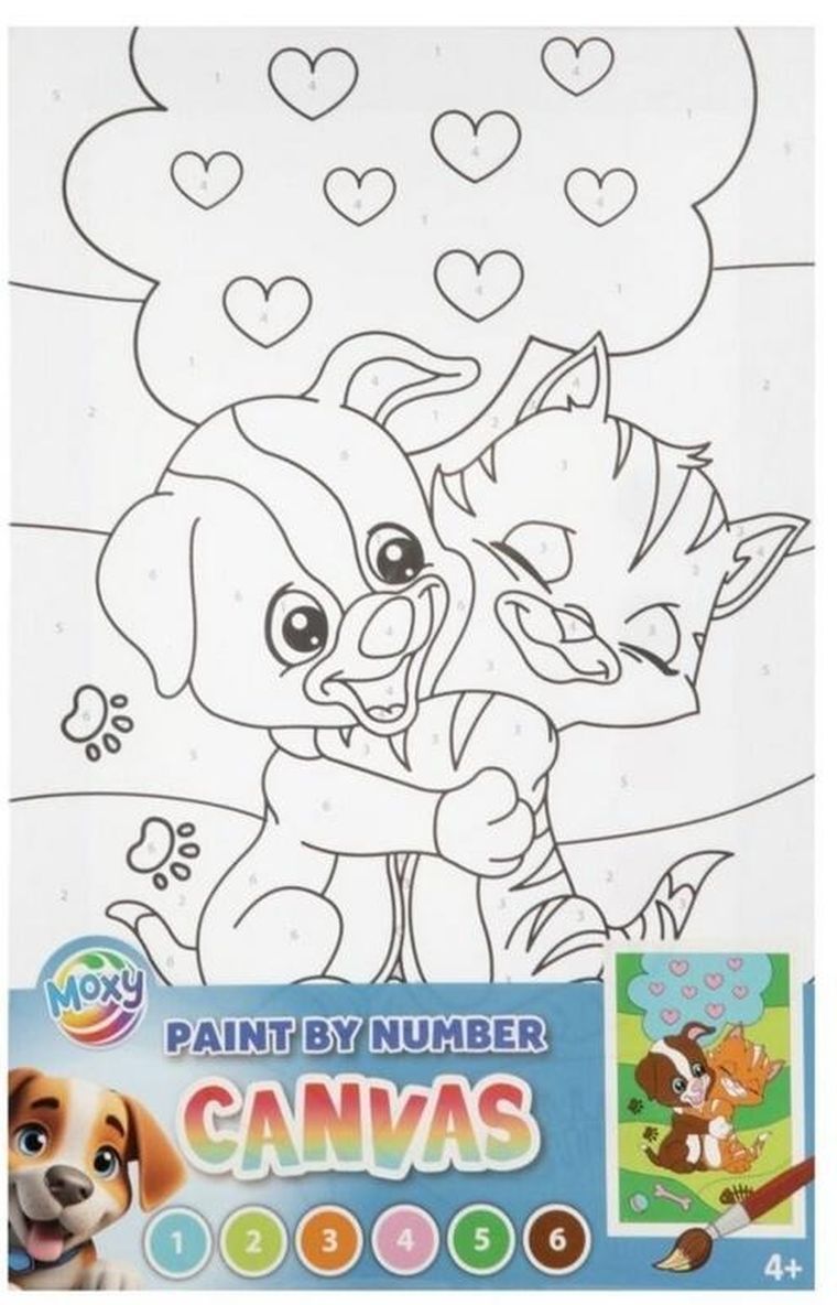 Grafix, malowania po numerach, Pies