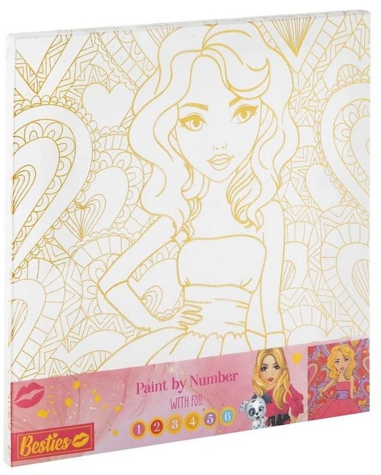 Grafix, malowanie po numerach, Girl