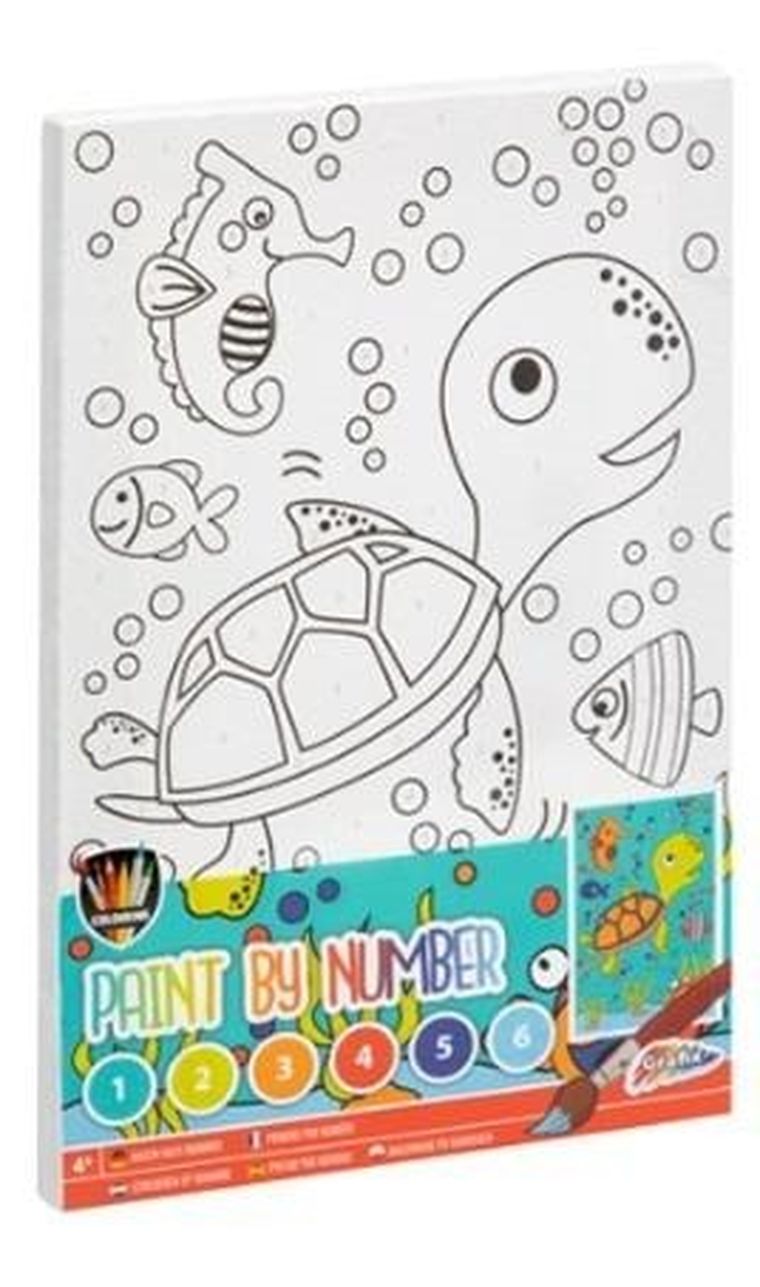 Grafix, malowanie po numerach, Żółw