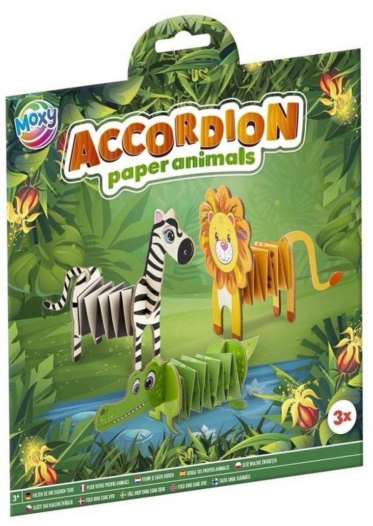 Grafix Pap, Dżungla, zestaw do złożenia zwierzątek z papieru