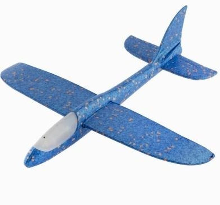 Grafix, samolot piankowy, ze światłem, niebieski