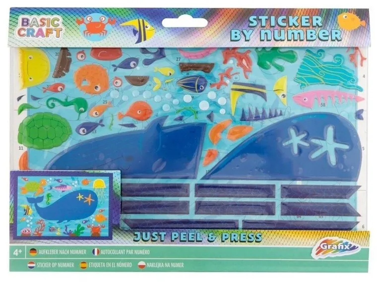 Grafix, wyklejanie po numerach, niebieski