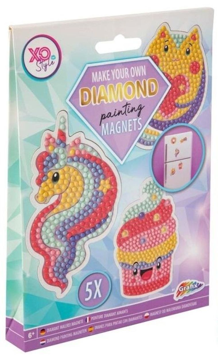 Grafix, XO Style, diamentowe ozdabianie magnesów