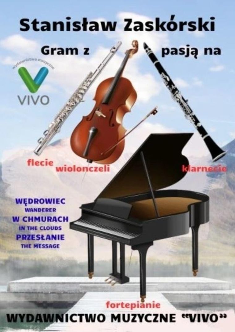 Gram z pasją na flecie, klarnecie, wiolonczeli