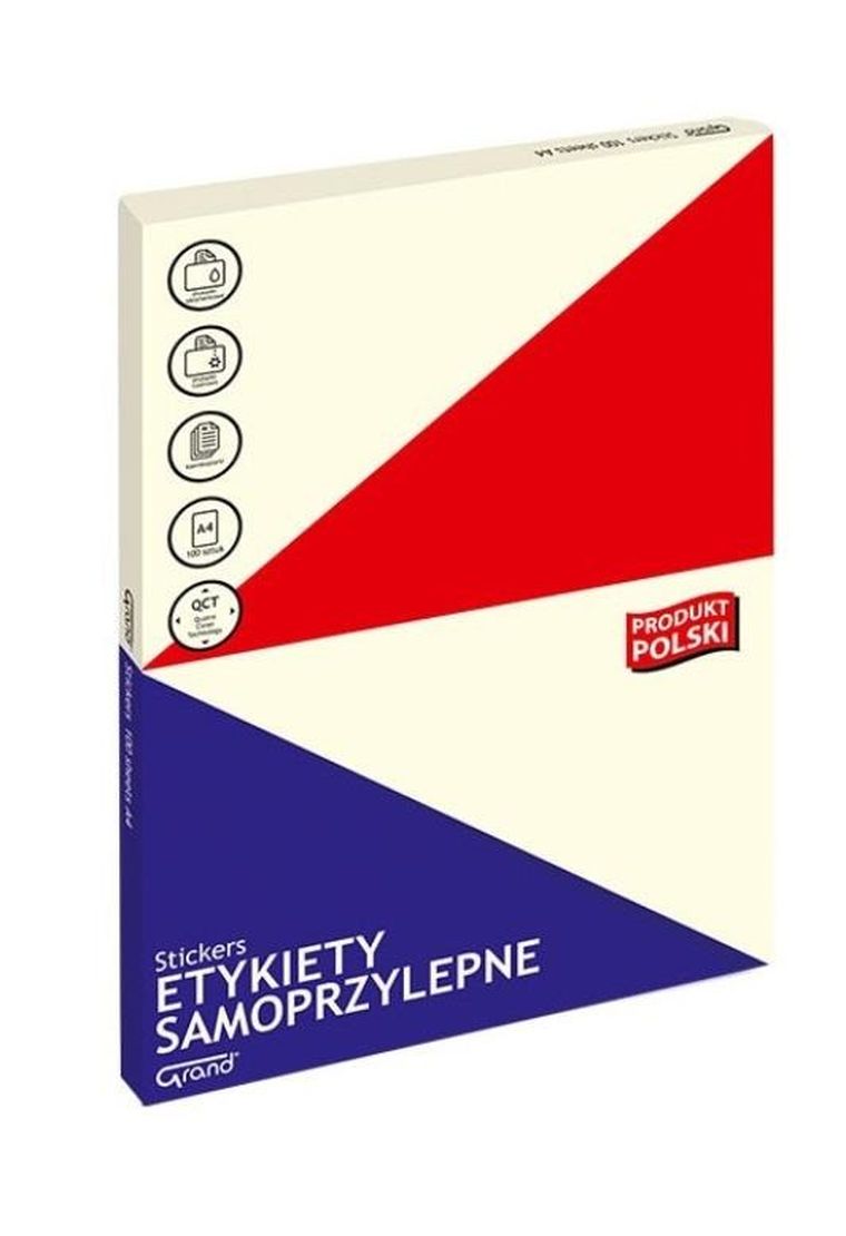 Grand, etykiety samoprzylepne, 100 arkuszy