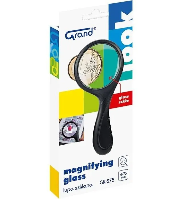 Grand, lupa szklana, 75 mm