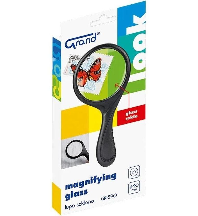Grand, lupa szklana, 90 mm