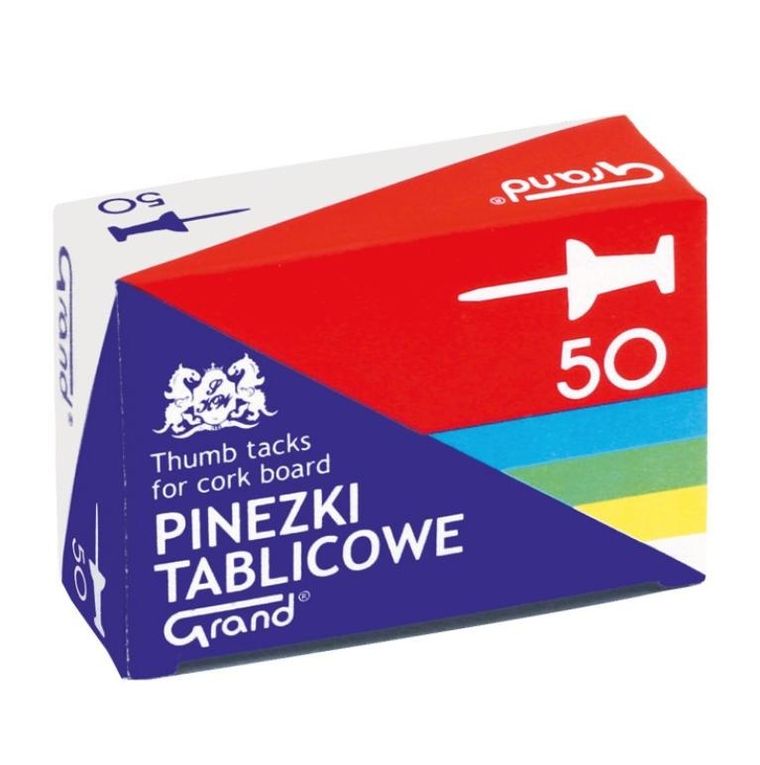 Grand, pinezki tablicowe, 50 szt.