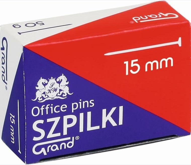 Grand, szpilki krótkie, 15 mm, 50g