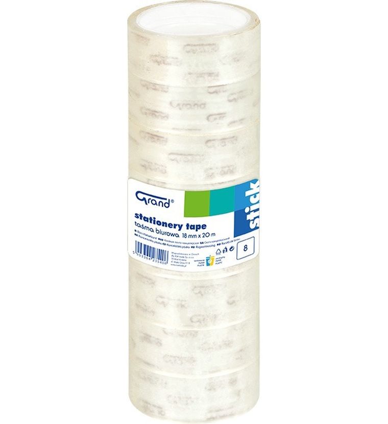 Grand, taśma biurowa, 20 m, 6 szt.