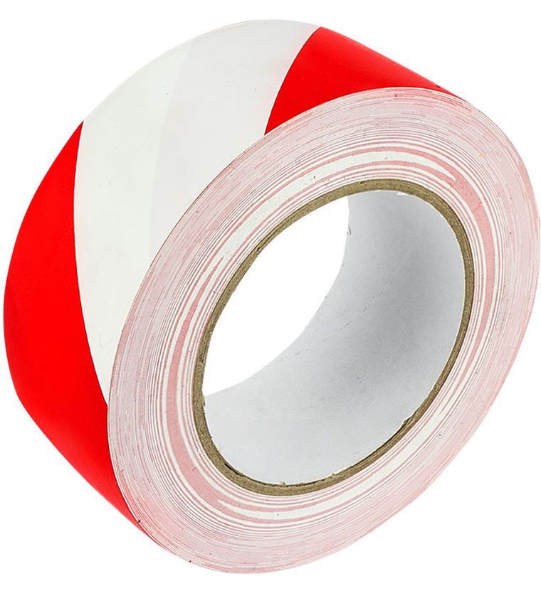 Grand, taśma ostrzegawcza, samoprzylepna, biało-czerwona