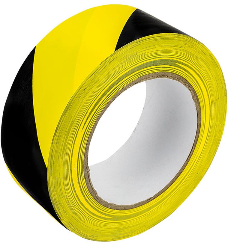 Grand, taśma ostrzegawcza, samoprzylepna, czarno-żółta