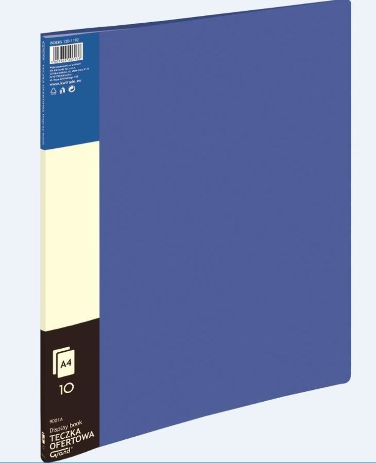 Grand, teczka ofertowa, 10 koszulek, niebieska, 1 szt.
