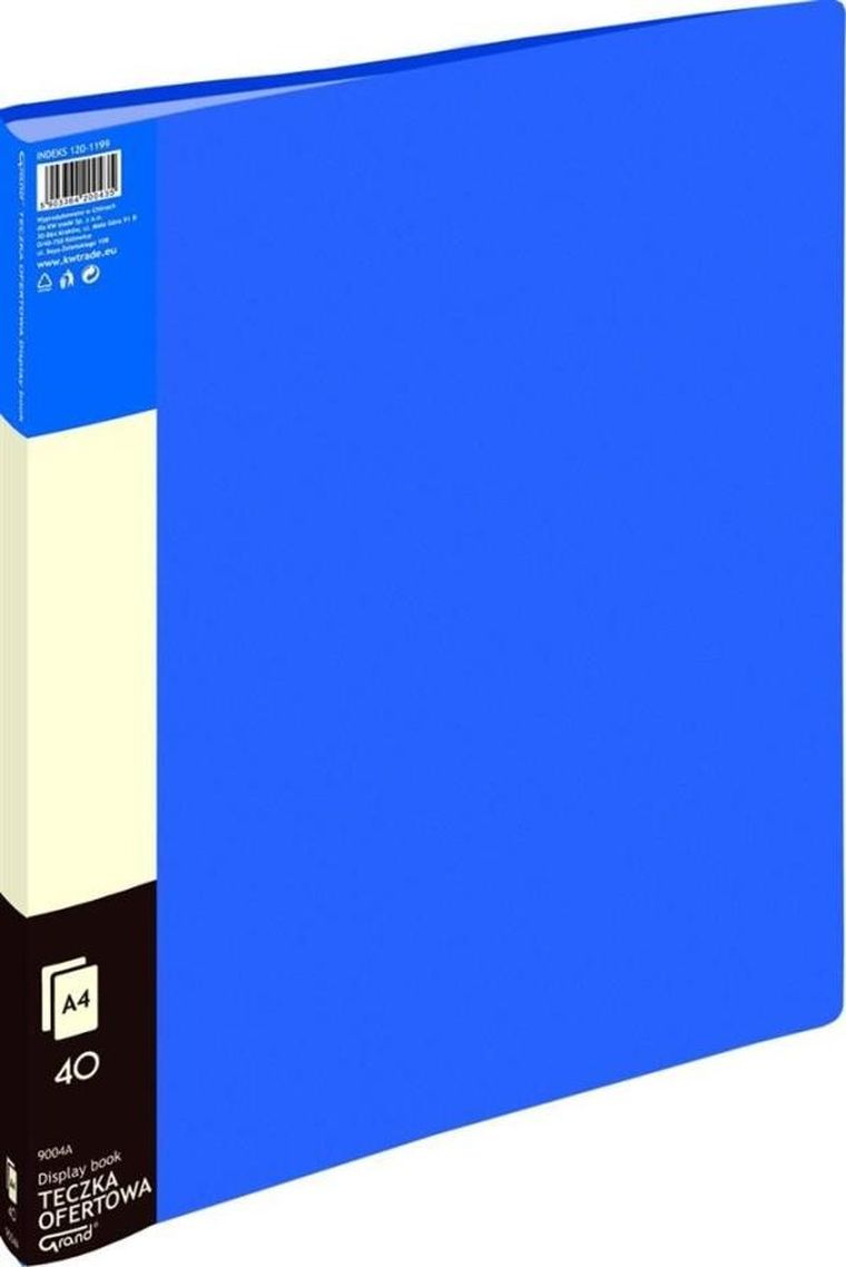 Grand, teczka ofertowa, 40 koszulek, niebieska, 1 szt.
