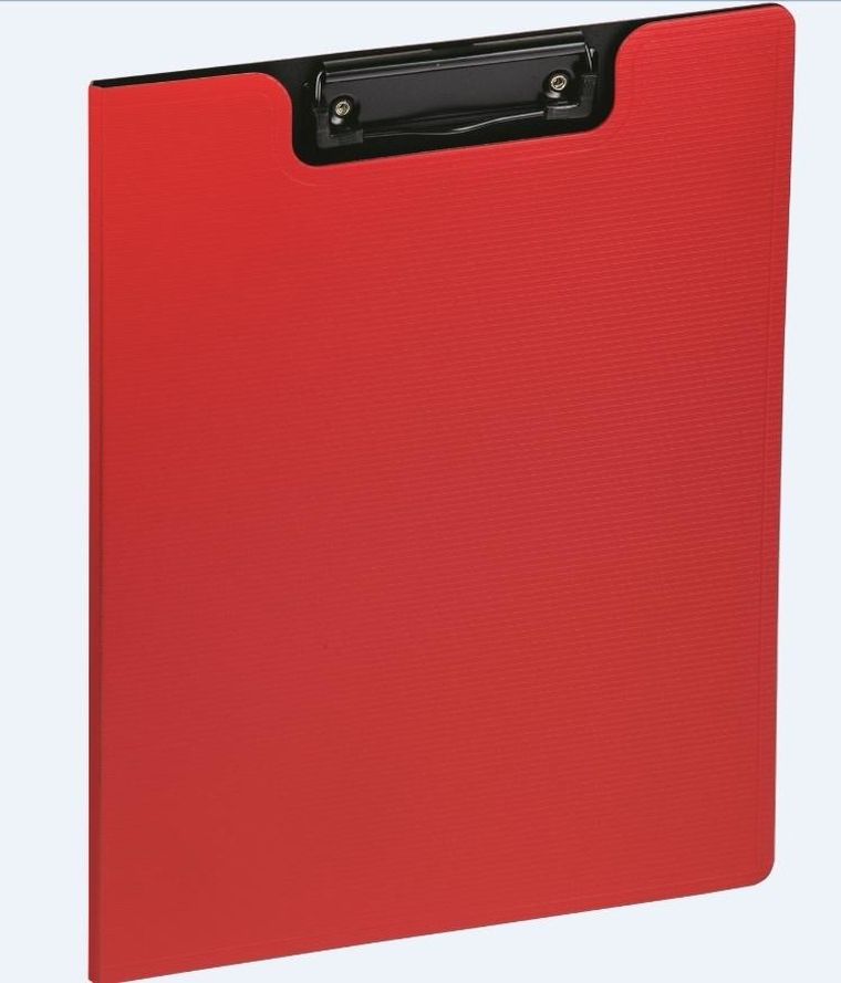Grand, teczka z klipsem, czerwona, 1 szt.
