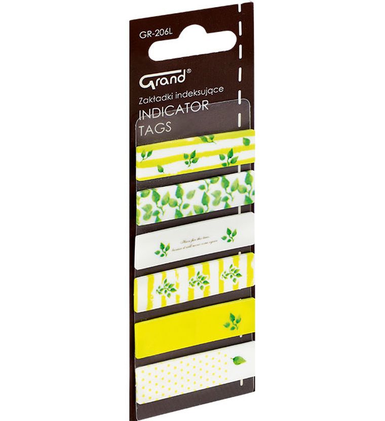 Grand, zakładki indeksujące, liście