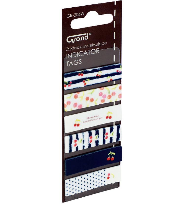 Grand, zakładki indeksujące wiśnie