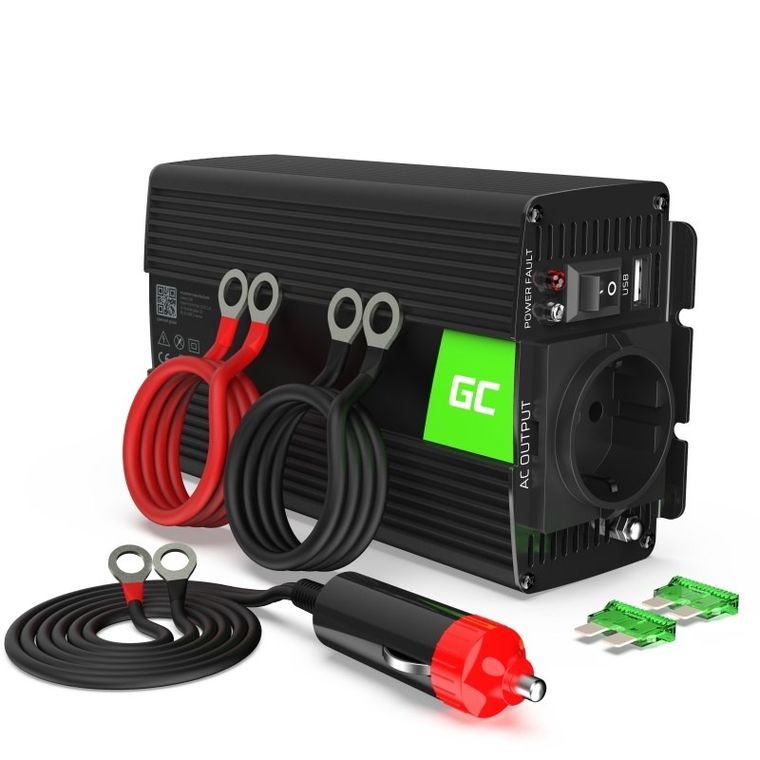 Green Cell, przetwornica, 12V-230V, 300W/600W, INV05DE