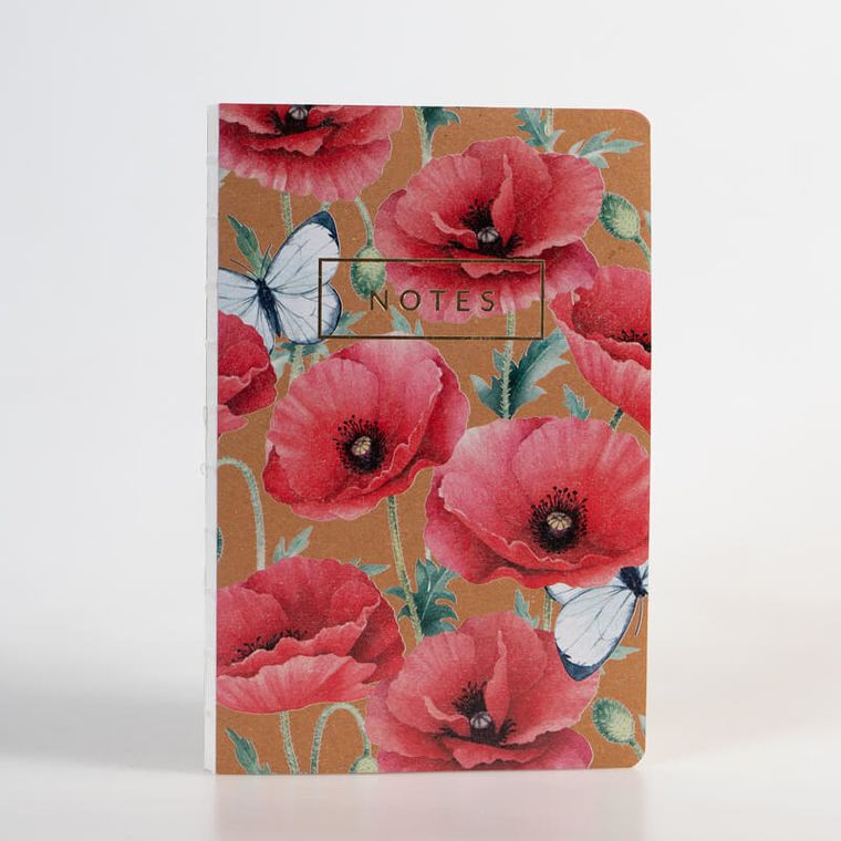 Green Mink, Kwiaty Polskie, Maki, notes ekologiczny, 128 stron, 1 szt.