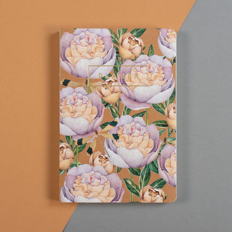 Green Mink, Kwiaty Polskie, Piwonie, planer ekologiczny, 160 stron