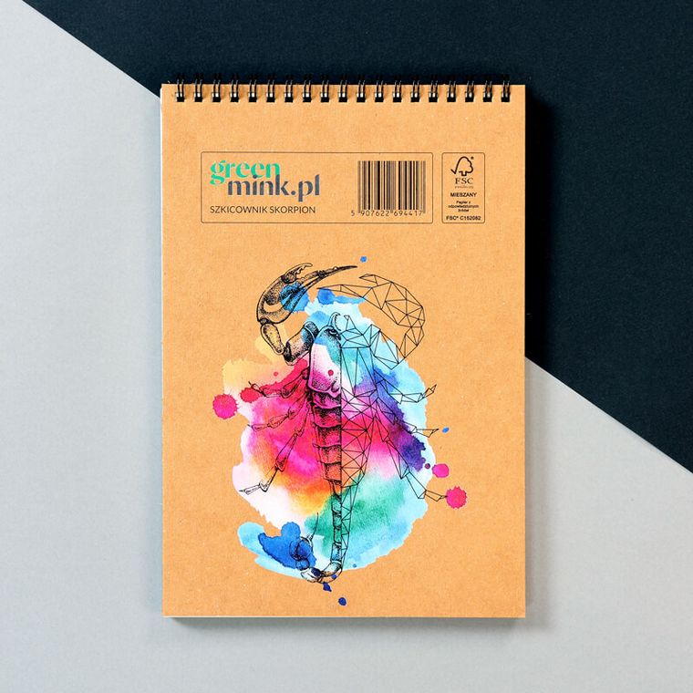 Green Mink, Skorpion, szkicownik na spirali, 96 stron