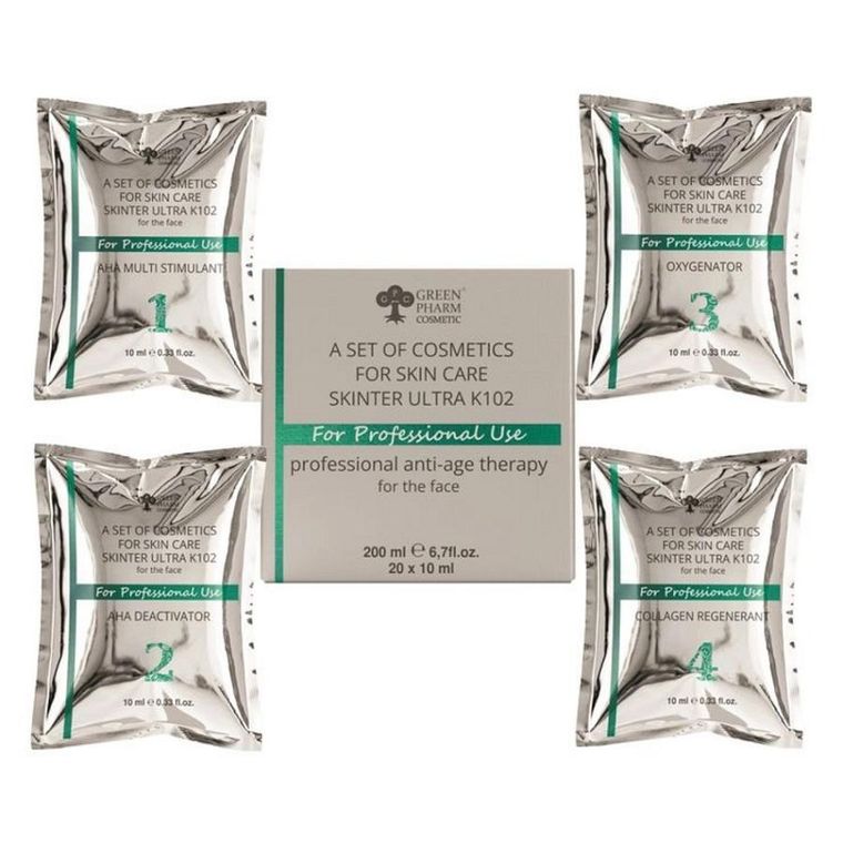 Green Pharm Cosmetic, Skinter Ultra K102, zestaw kosmetyczny do pielęgnacji skóry, 200 ml
