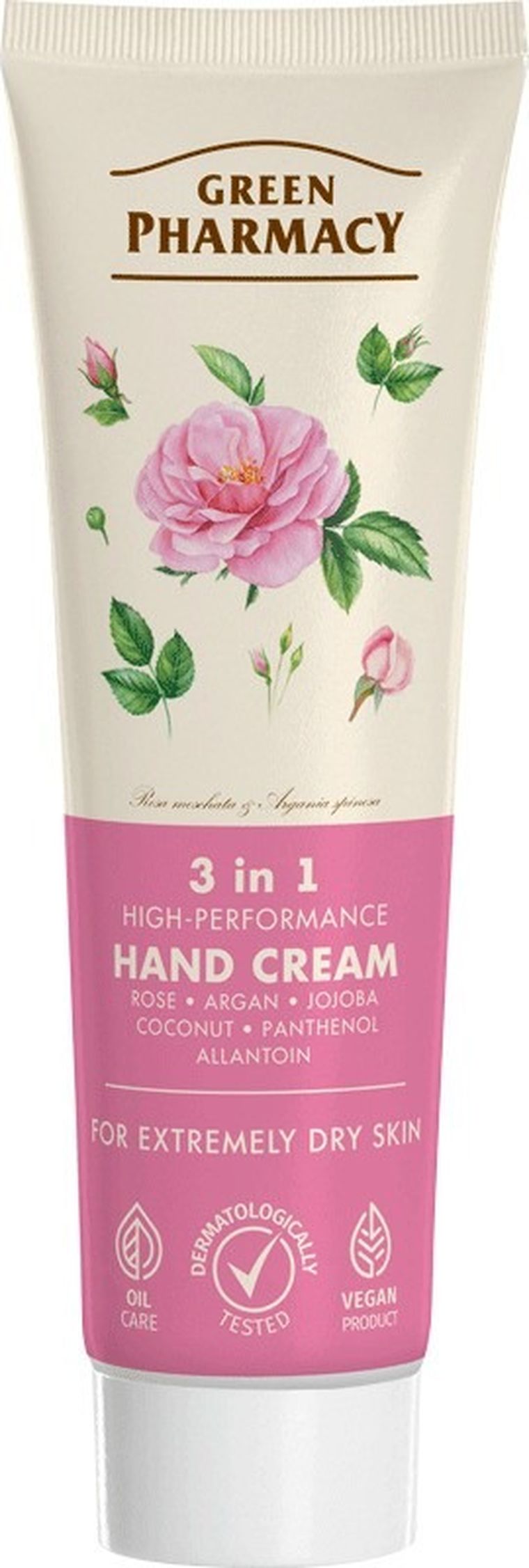 Green Pharmacy, krem do rąk 3w1 wysokowydajny, 100 ml