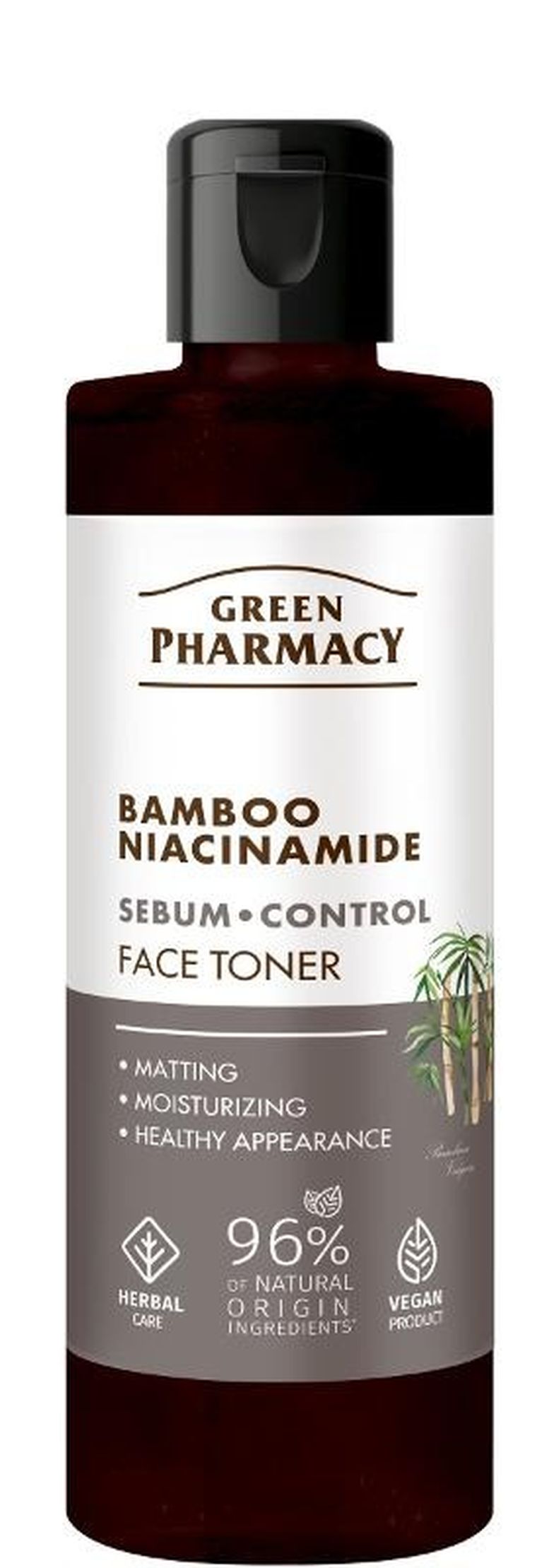 Green Pharmacy, tonik do twarzy, bambus + niacynamid, 200 ml
