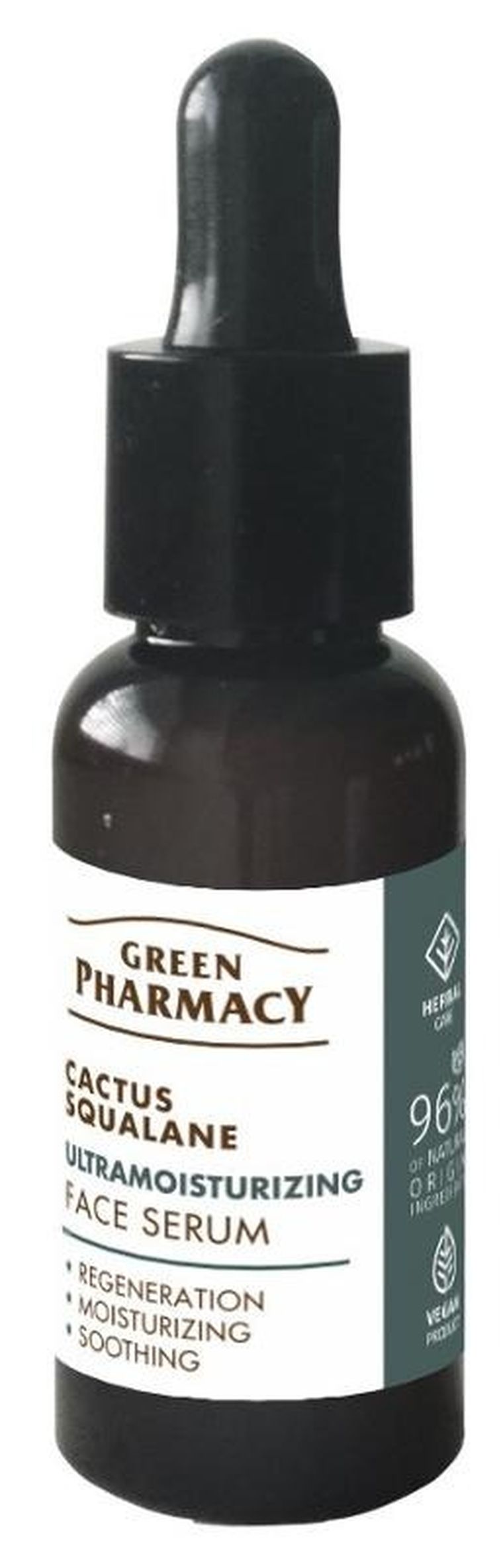 Green Pharmacy, ultranawilżające serum do twarzy, kaktus + skwalan, 30 ml