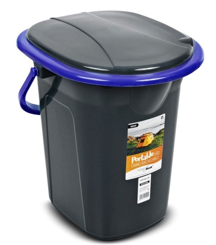 GreenBlue, toaleta turystyczna, czarno-granatowa, GB320BB